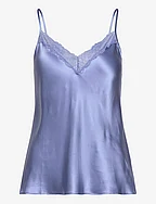 Milky Silk Caraco Pyjama - AZURE BLUE