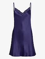 Milky Silk Nightdress pyjama - INDIGO BLUE