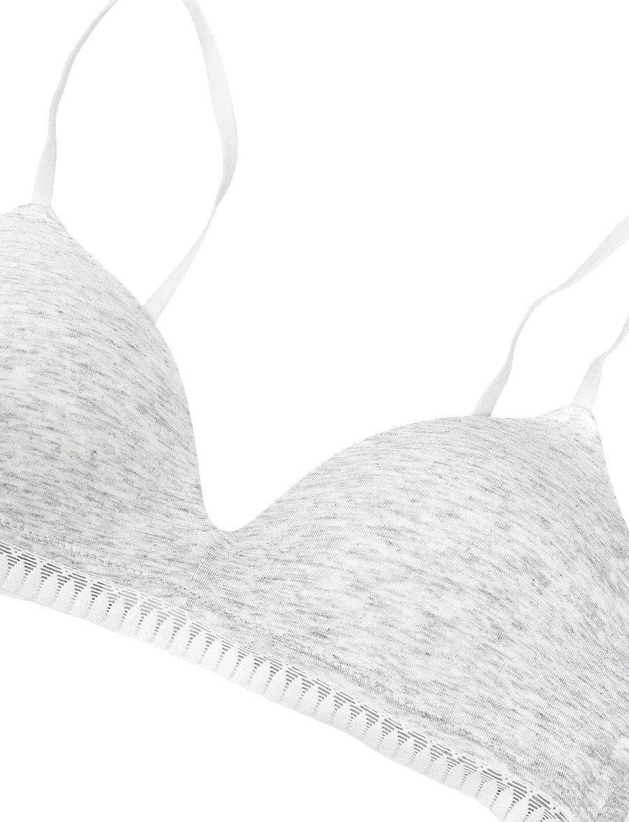Etam - HAPPILY - WIRELESS LIGHT PADDED BRA - bügellose bhs - grey - 2