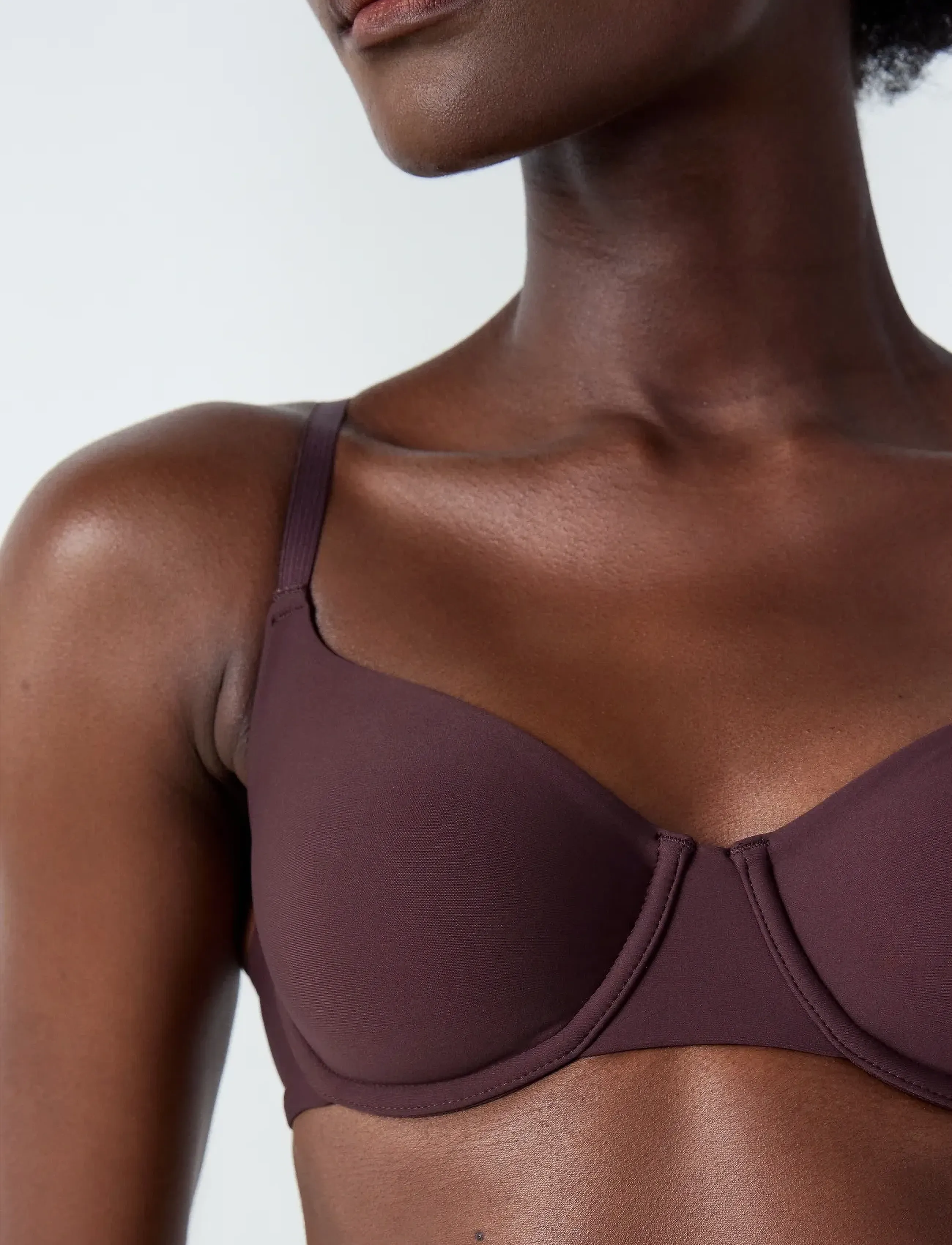 Etam - PURE FIT - WIRELESS BRA - tugikaarteta rinnahoidjad - brown - 4