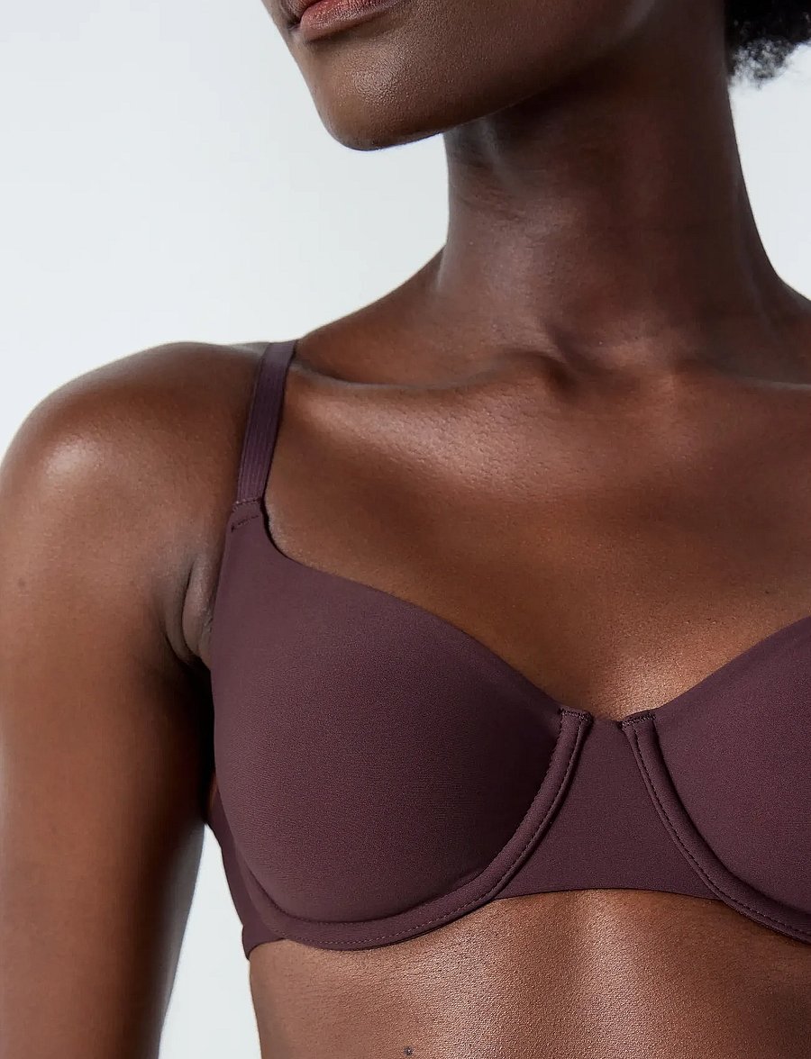 Etam - PURE FIT - WIRELESS BRA - tugikaarteta rinnahoidjad - brown - 4