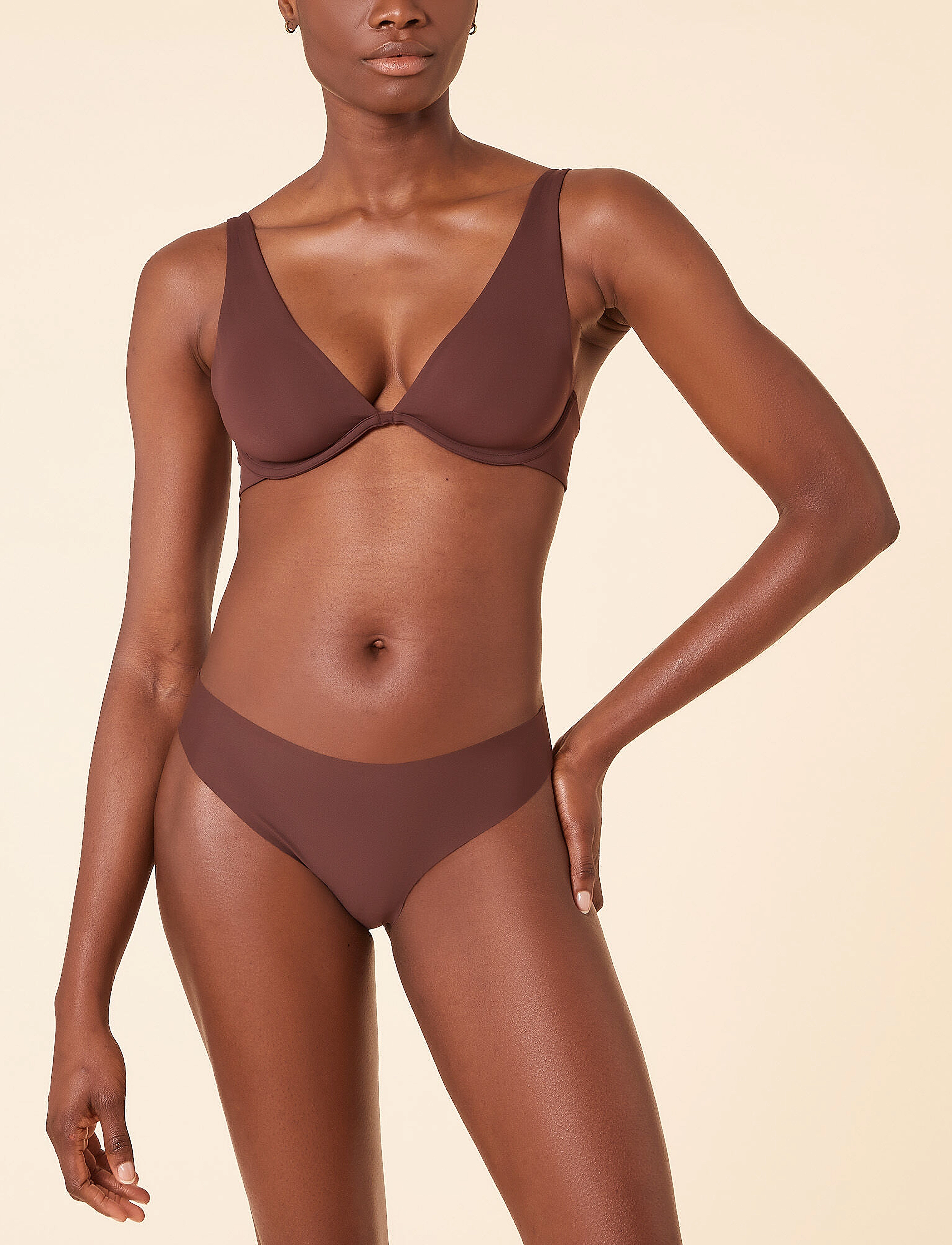 Etam - PURE FIT MAKE UP - STRING - brown - 5