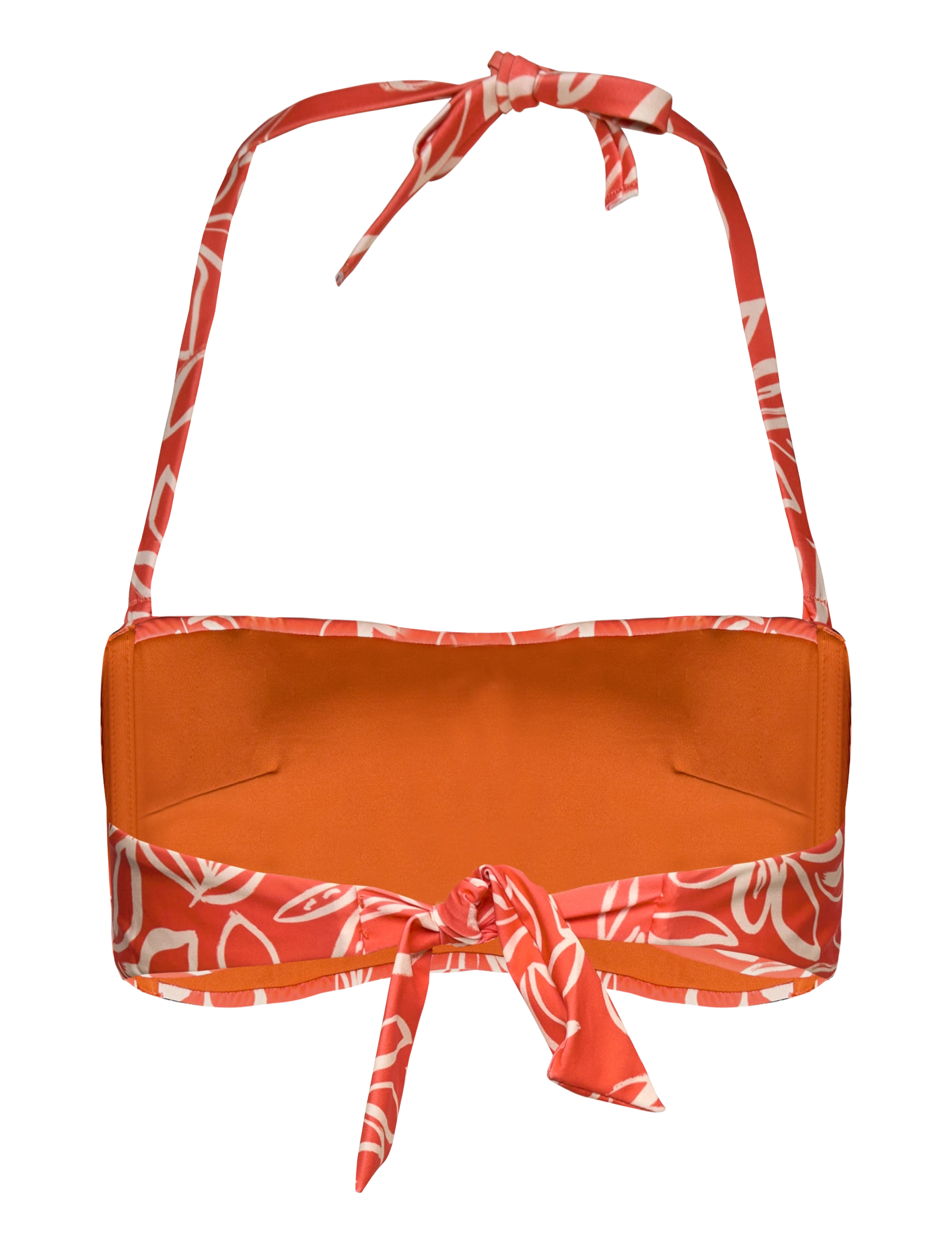 Etam - TAILA - CF BANDEAU - bandeau bikini - print. coral backgr - 2