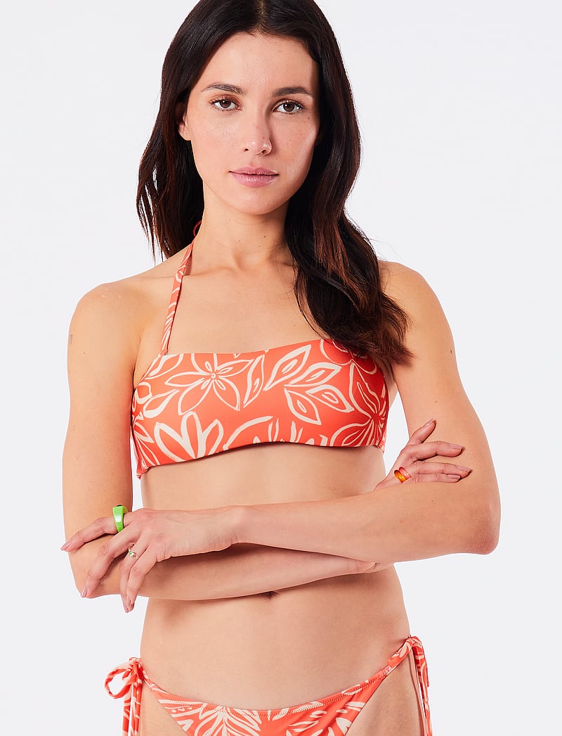 Etam - TAILA - CF BANDEAU - bandeaubikinier - print. coral backgr - 4