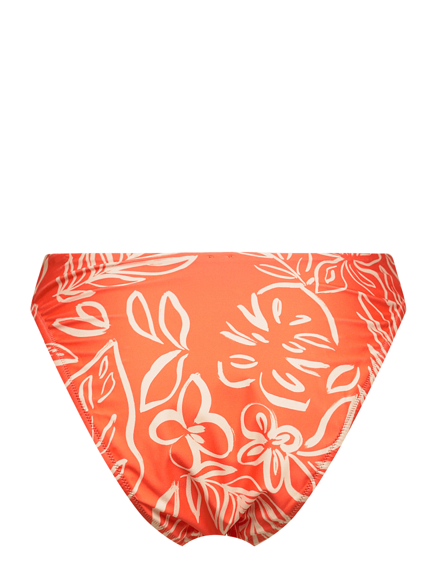 Etam - TAILA - BIKI HIGH LEG - majtki bikini - print. coral backgr - 2