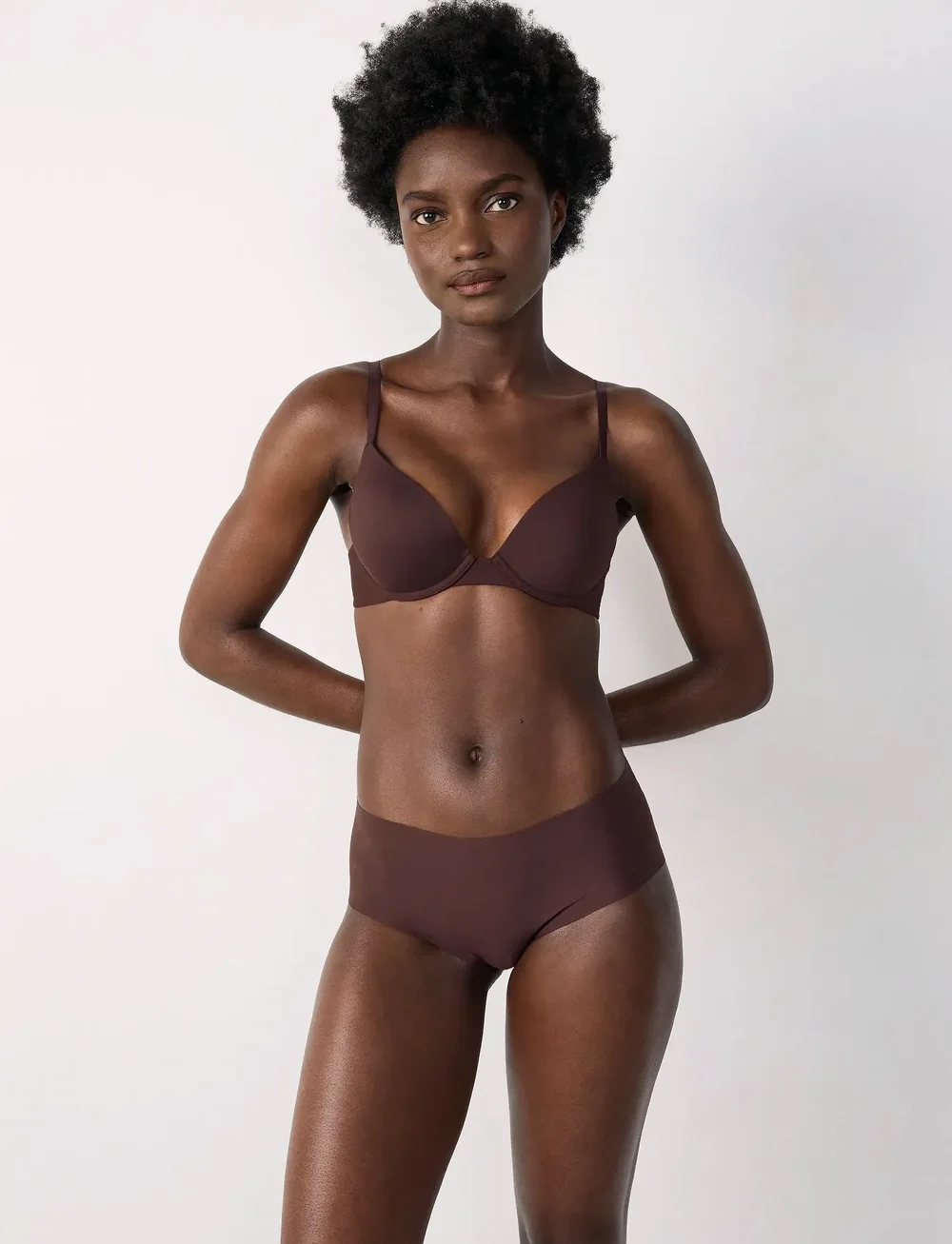 Etam - PURE FIT - SHORTY - Õmblusteta aluspüksid - brown - 0
