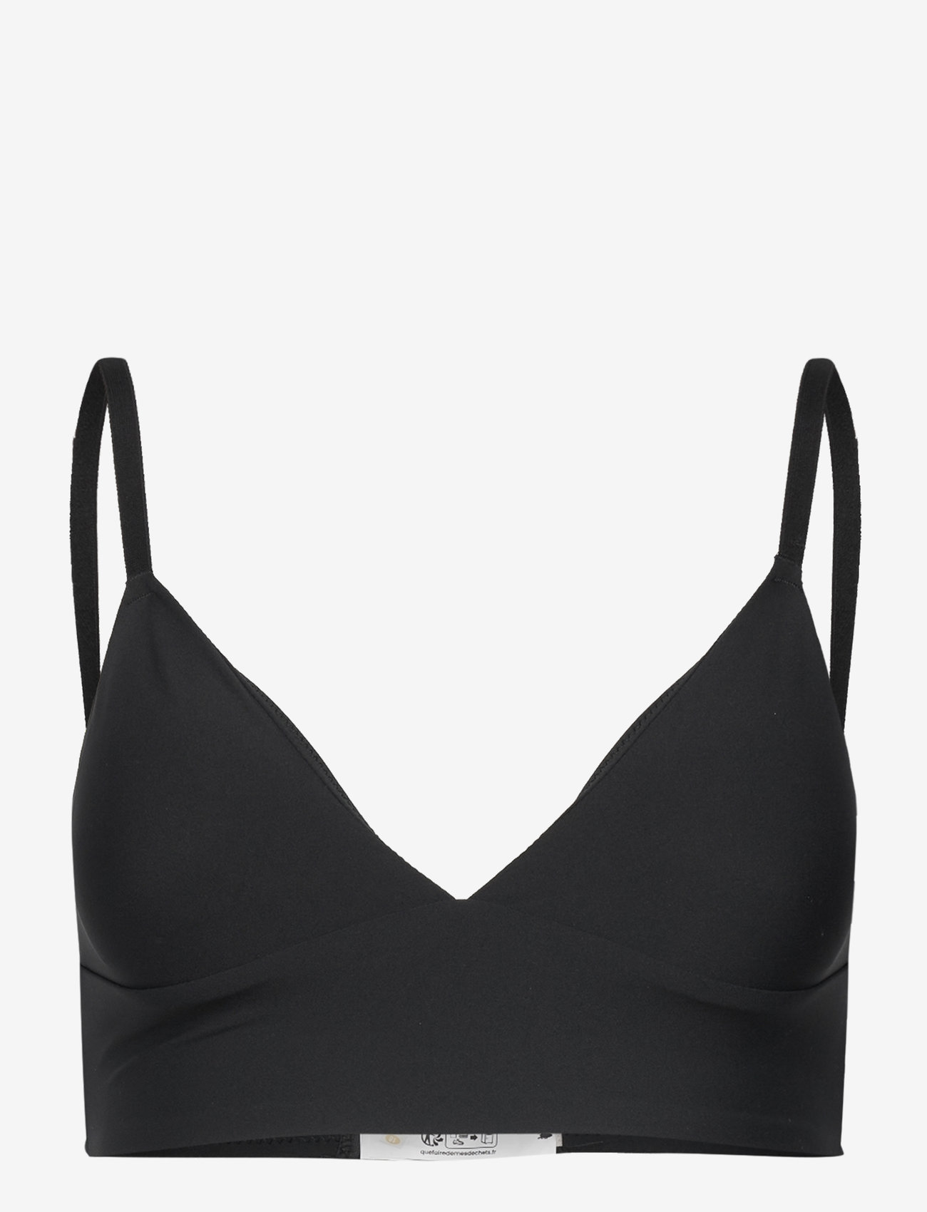 Etam - PURE FIT - WIRELESS TRIANGLE OPENNED BACK BRA - black - 0