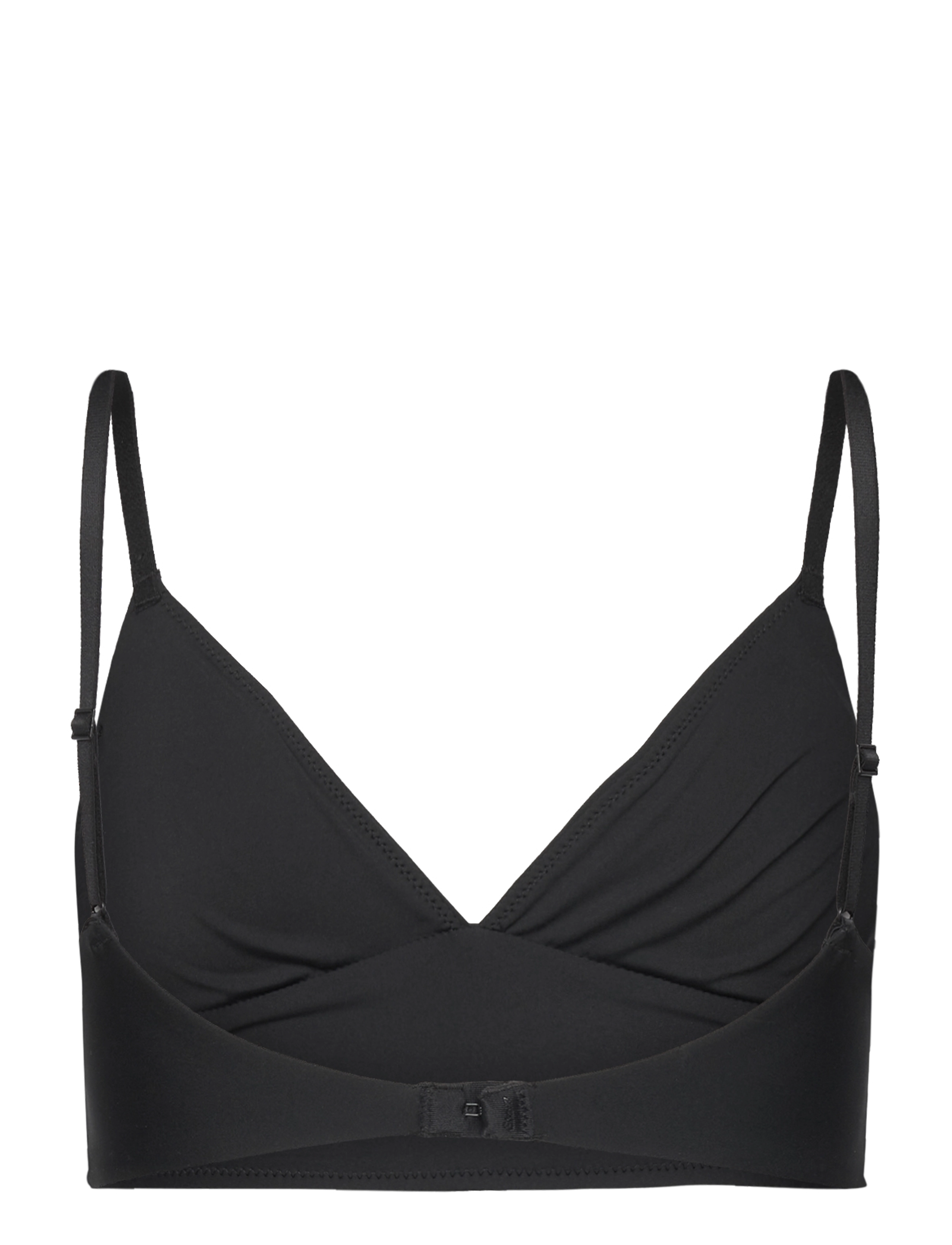 Etam - PURE FIT - WIRELESS TRIANGLE OPENNED BACK BRA - black - 1