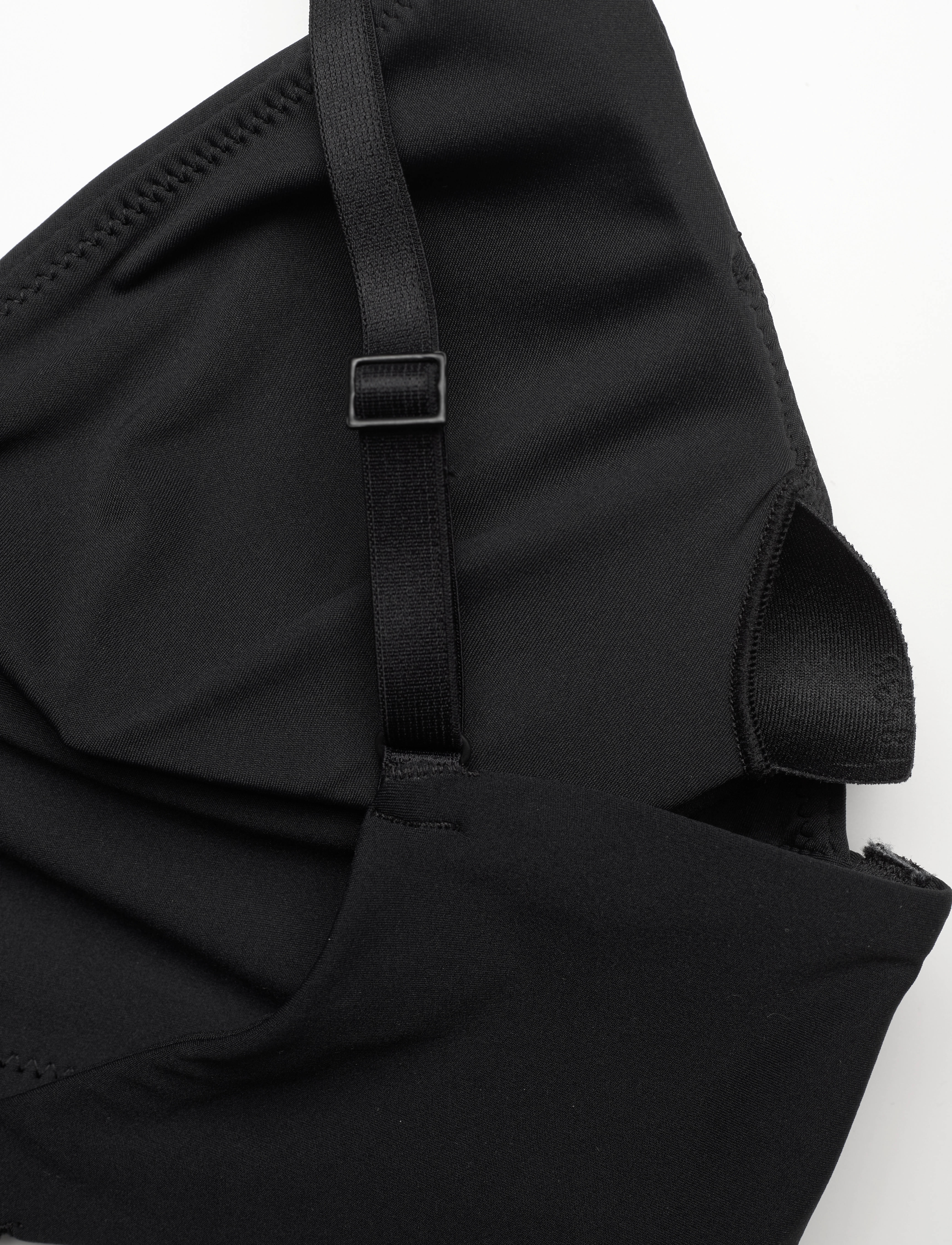 Etam - PURE FIT - WIRELESS TRIANGLE OPENNED BACK BRA - black - 4