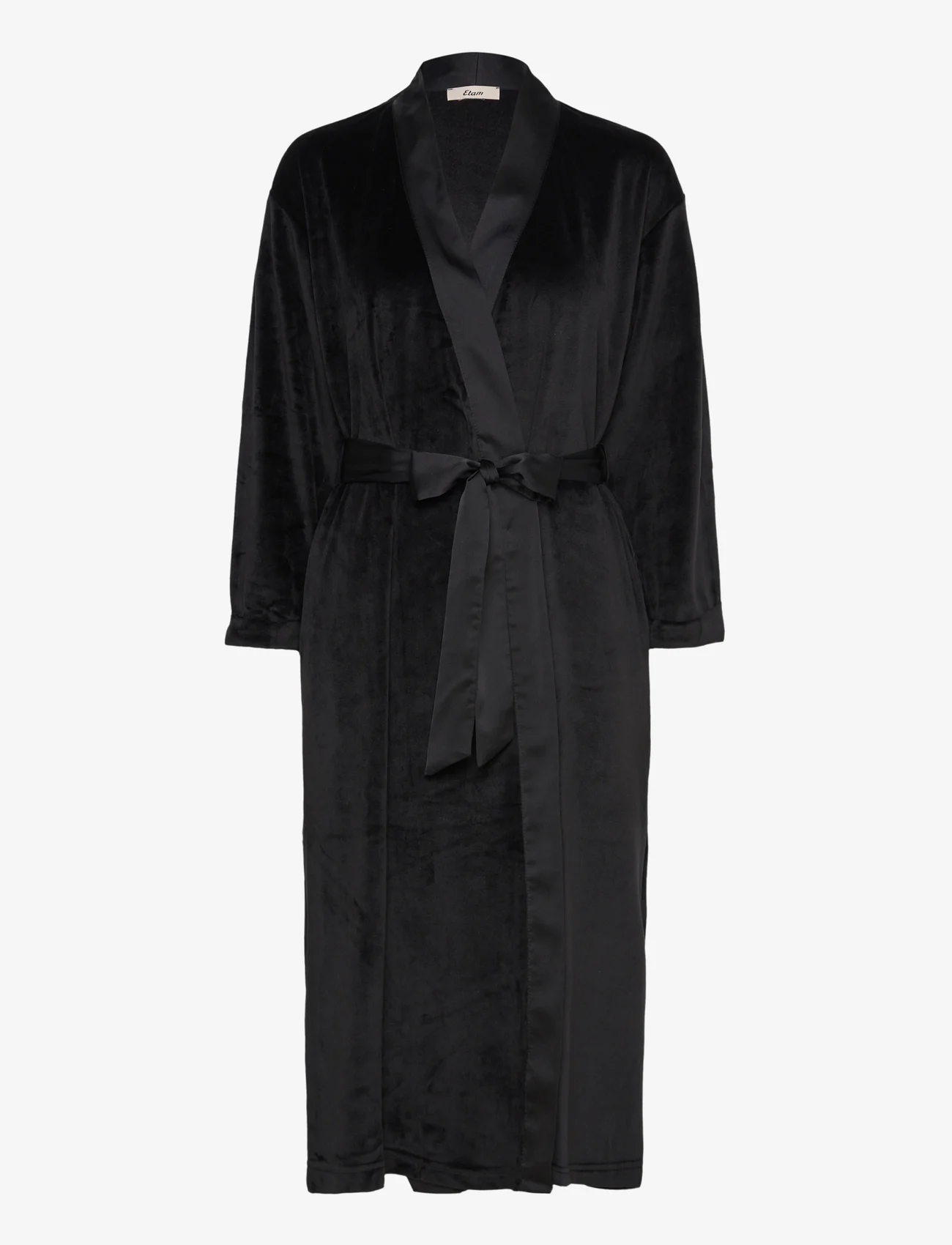 Etam - Wenny Pajama Robe - halāti - black - 1
