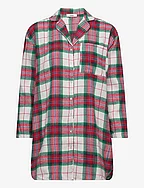 JORDAN - Plaid Nightgown - ECRU