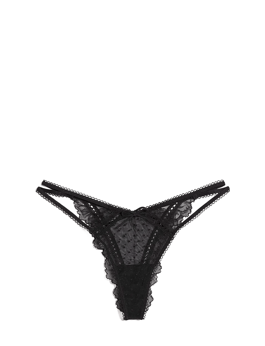 Etam - PETRA - TANGA - stringid - black - 1