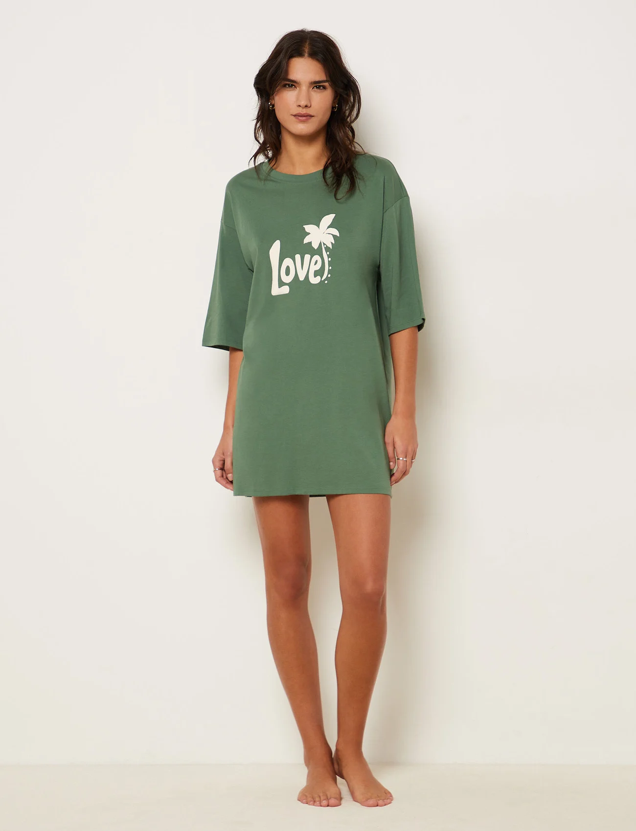 Etam - Aure night gown pyjama - nightdresses - green - 0