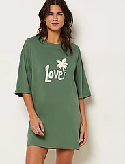 Etam - Aure night gown pyjama - najniższe ceny - green - 3
