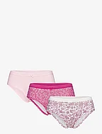 Jackie - 3 shorty briefs pack - POWDER PINK