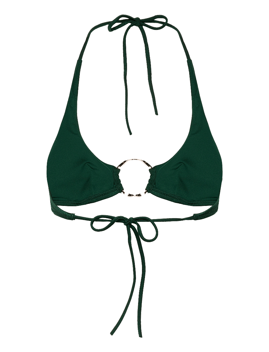 Etam - SABLES - UNWIRED WIRELESS TRIANGLE BRA SWIMSUIT - triangelformad bikinis - green - 2