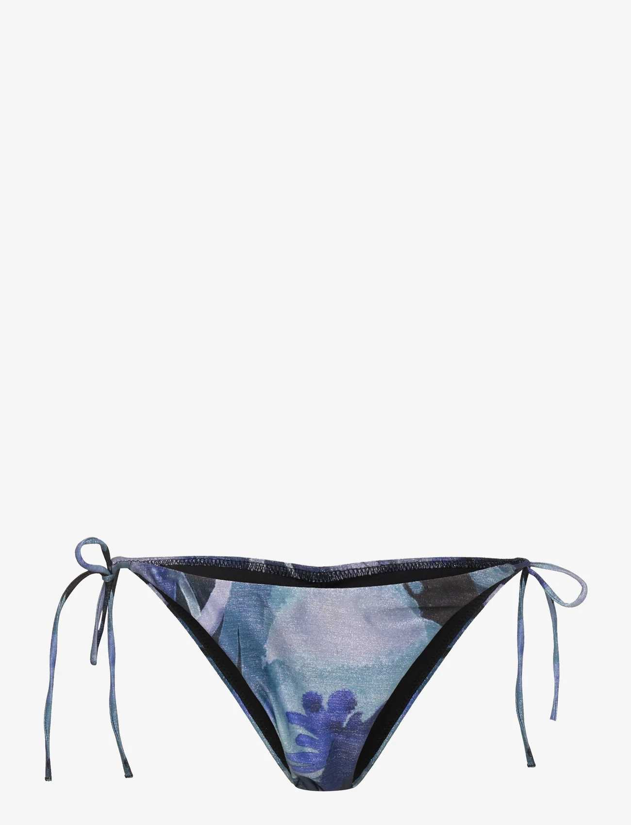 Etam - Honeymoon wireless bralette bra top - side tie bikinitrosor - printed black background - 1