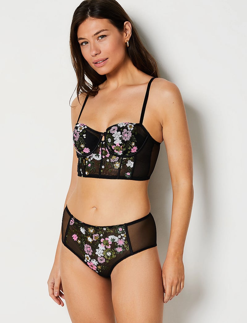 Etam - PERLE - LIGHT PADDED BALCONNET - balconette bhs - black - 0