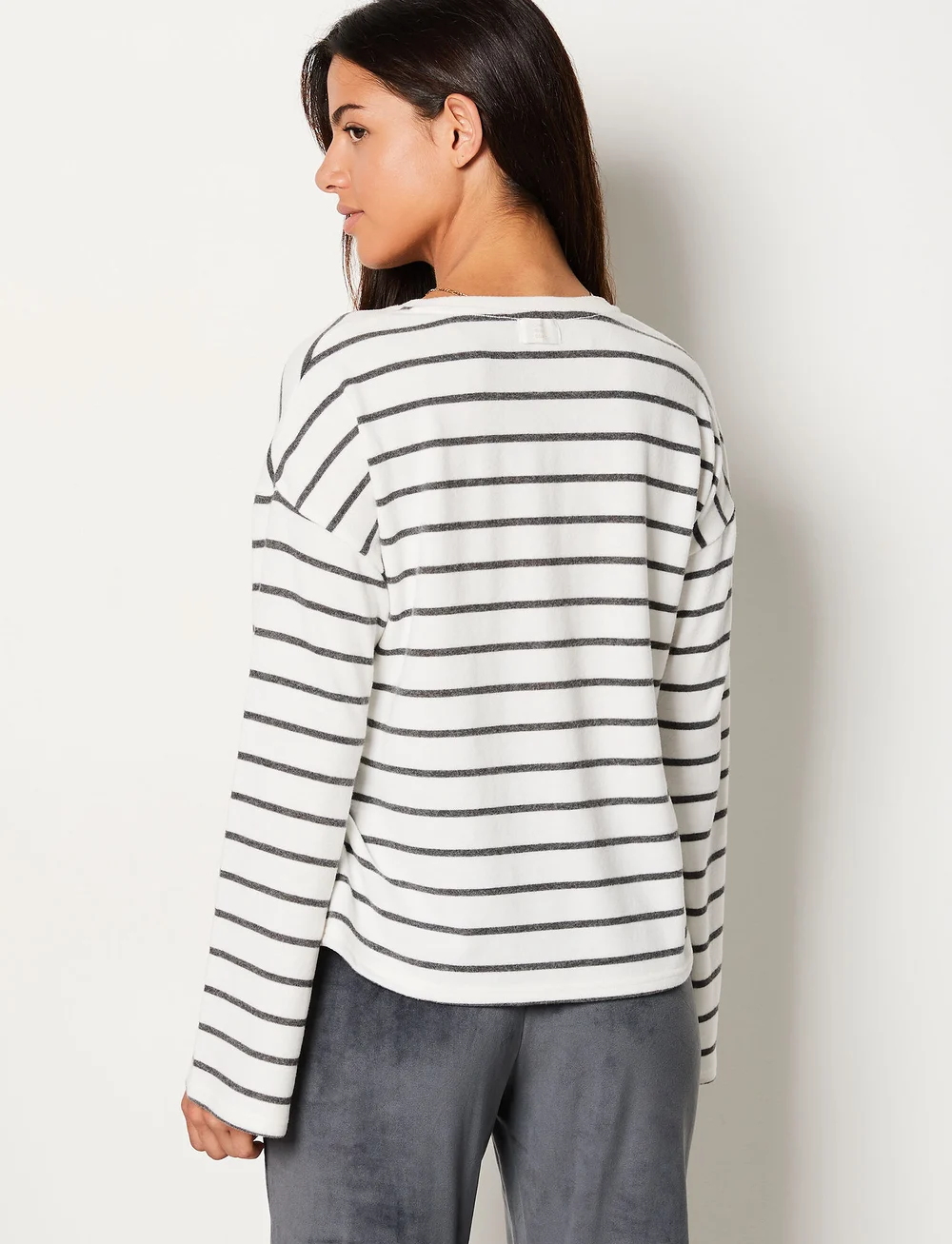 Etam - PABY - SWEATPYJAMA SHIRT - overdele - black - 3