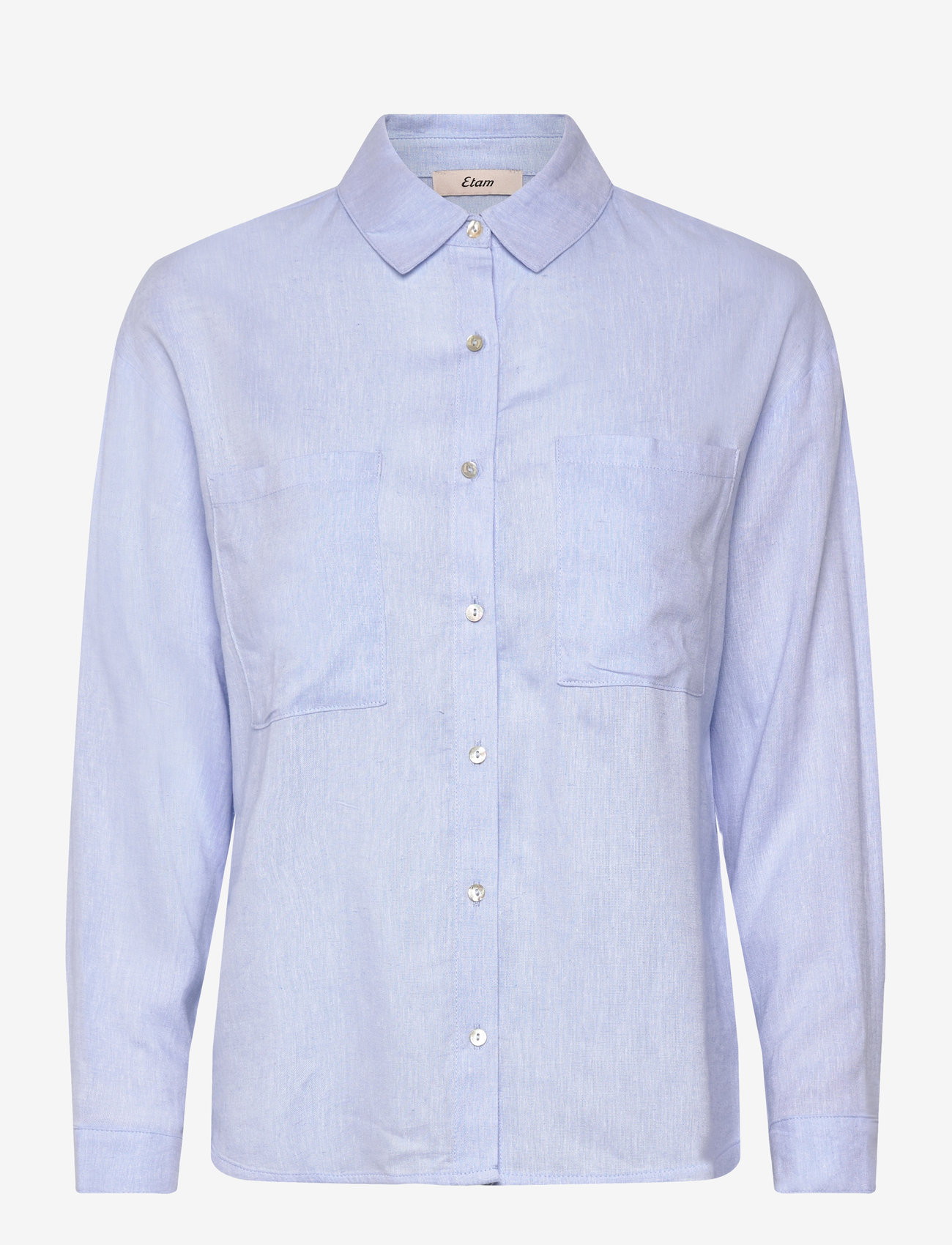 Etam - ISAME -  LONG SLEEVE PYJAMA SHIRT - topi - blue - 1