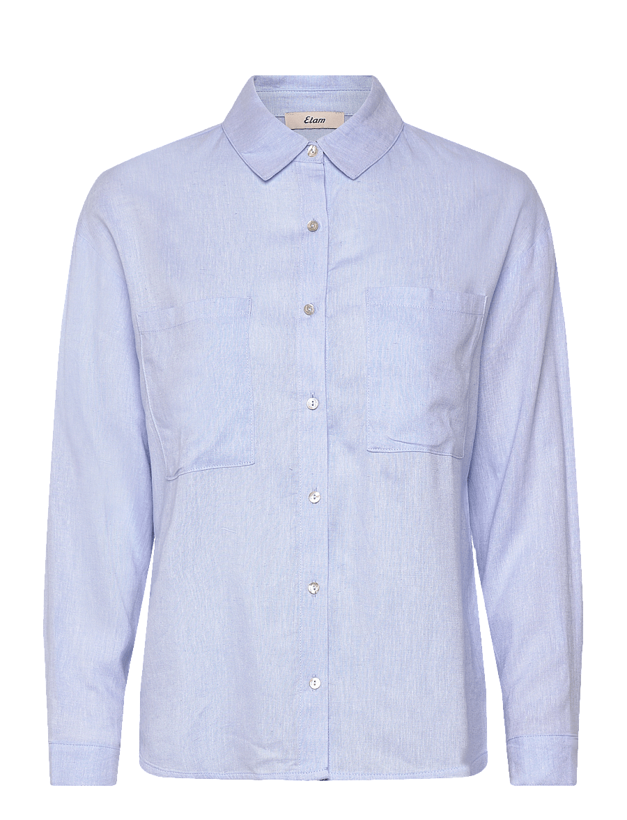 Etam - ISAME - LONG SLEEVE PYJAMA SHIRT - topid - blue - 1