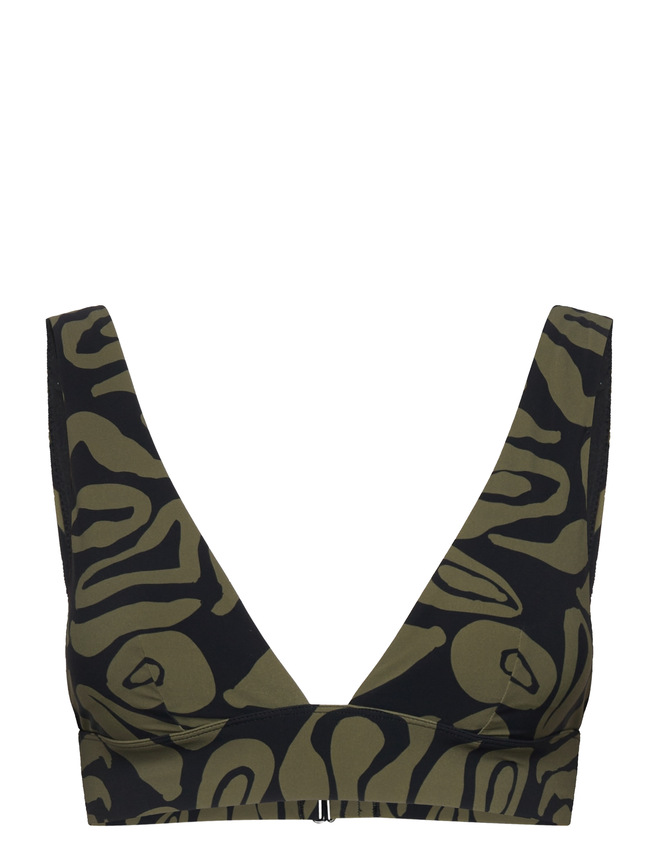 Etam PIPA - WIRELESS TRIANGLE BRA SWIMSUIT - Bikinis - GREEN / khaki/green