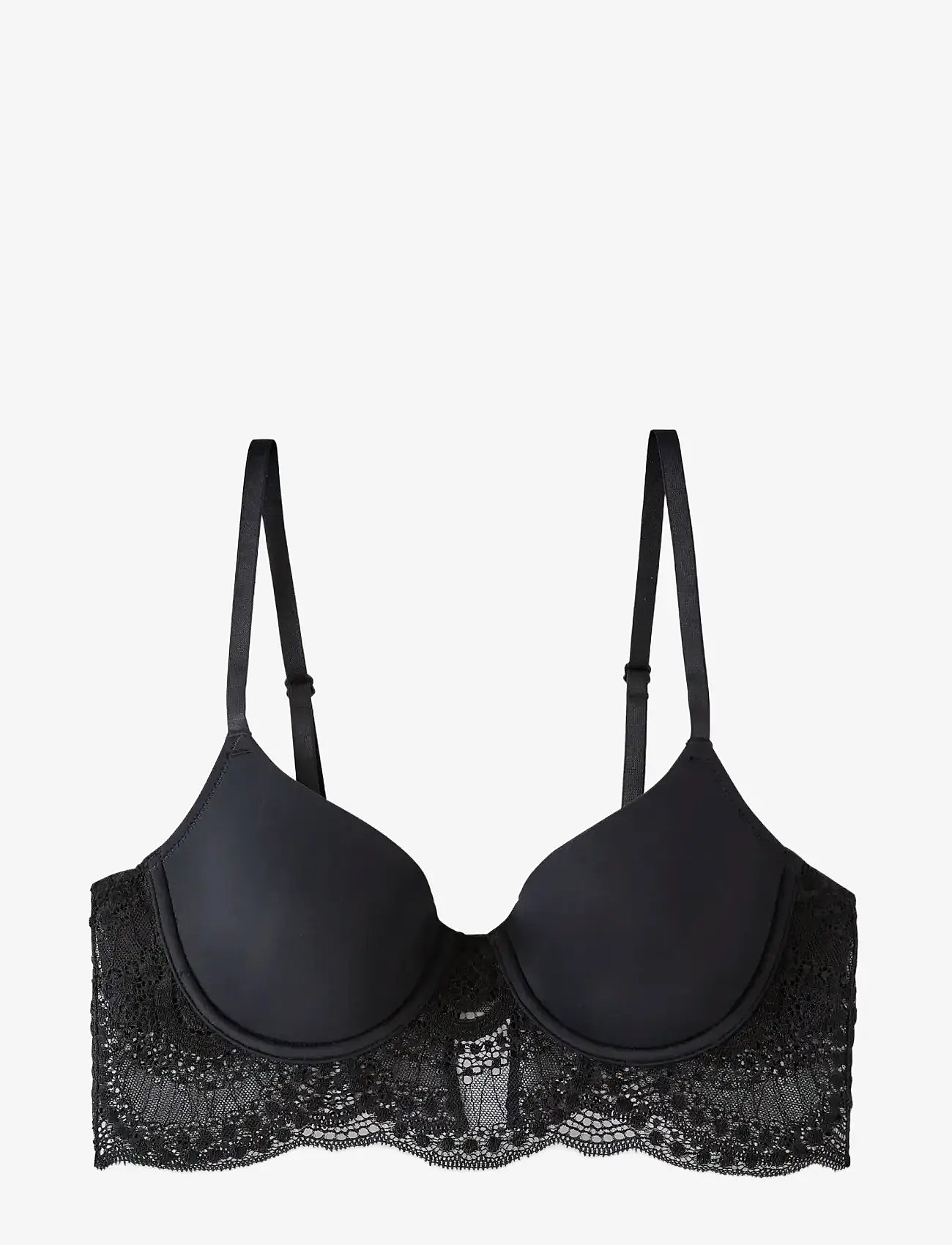 Etam - PURE INFINI LIGHT PADDED CLASSIC BRA - krūtinę pakeliančios liemenėlės - black - 0