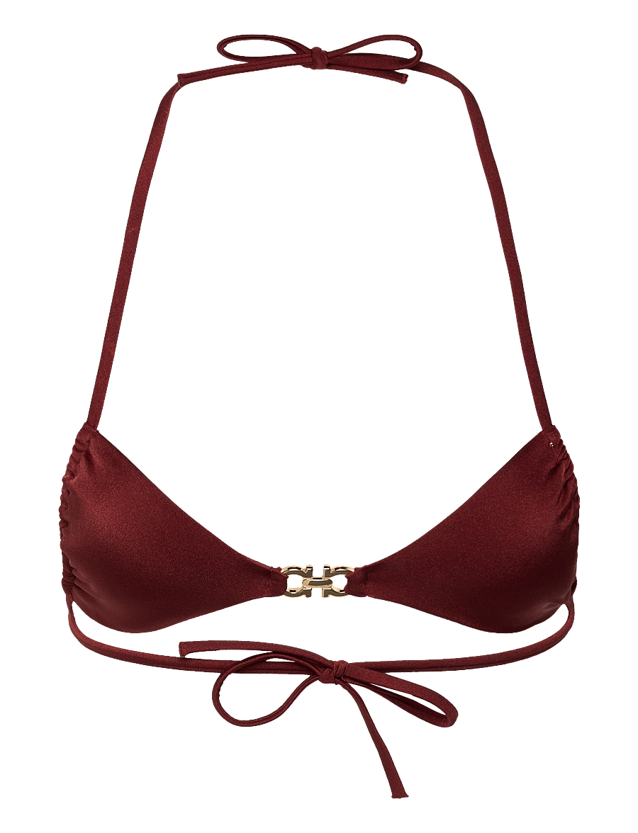 Etam - BETSY - UNWIRED BRALETTE SWIMSUIT - trekantsbikinier - brown - 1