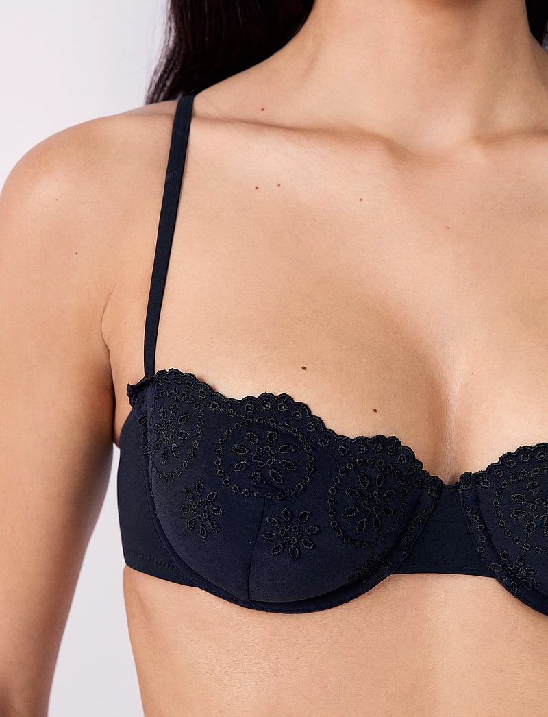 Etam - AZALEA - NO PADDED BRA SWIMSUIT - bikinitoppar med bygel - black - 4