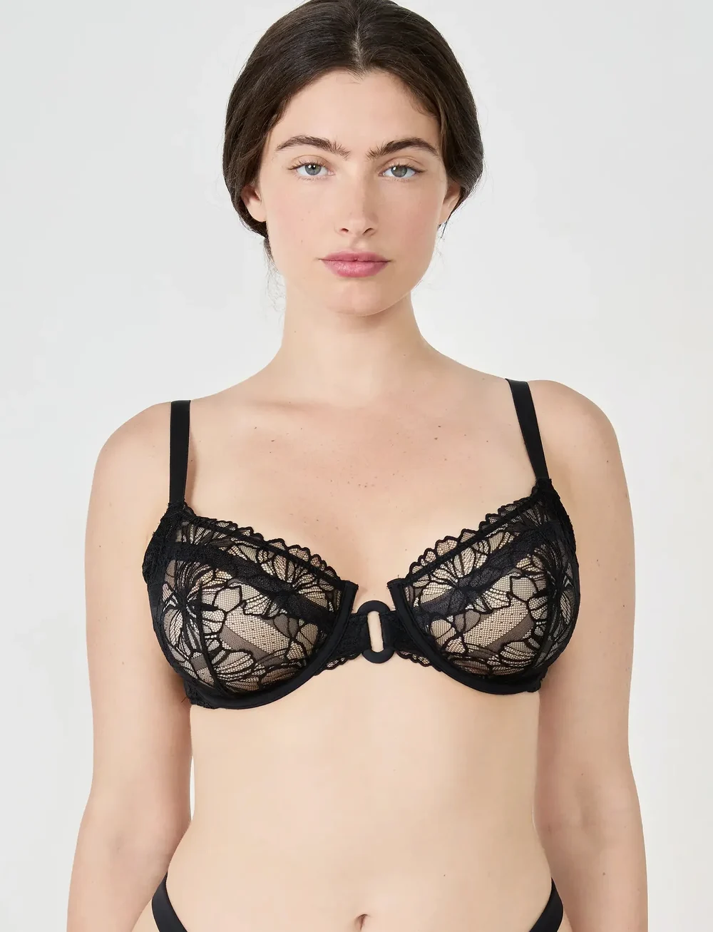 Etam - HEDOCLASSIC BALCONNET BRA - balconette bh'er - black - 4