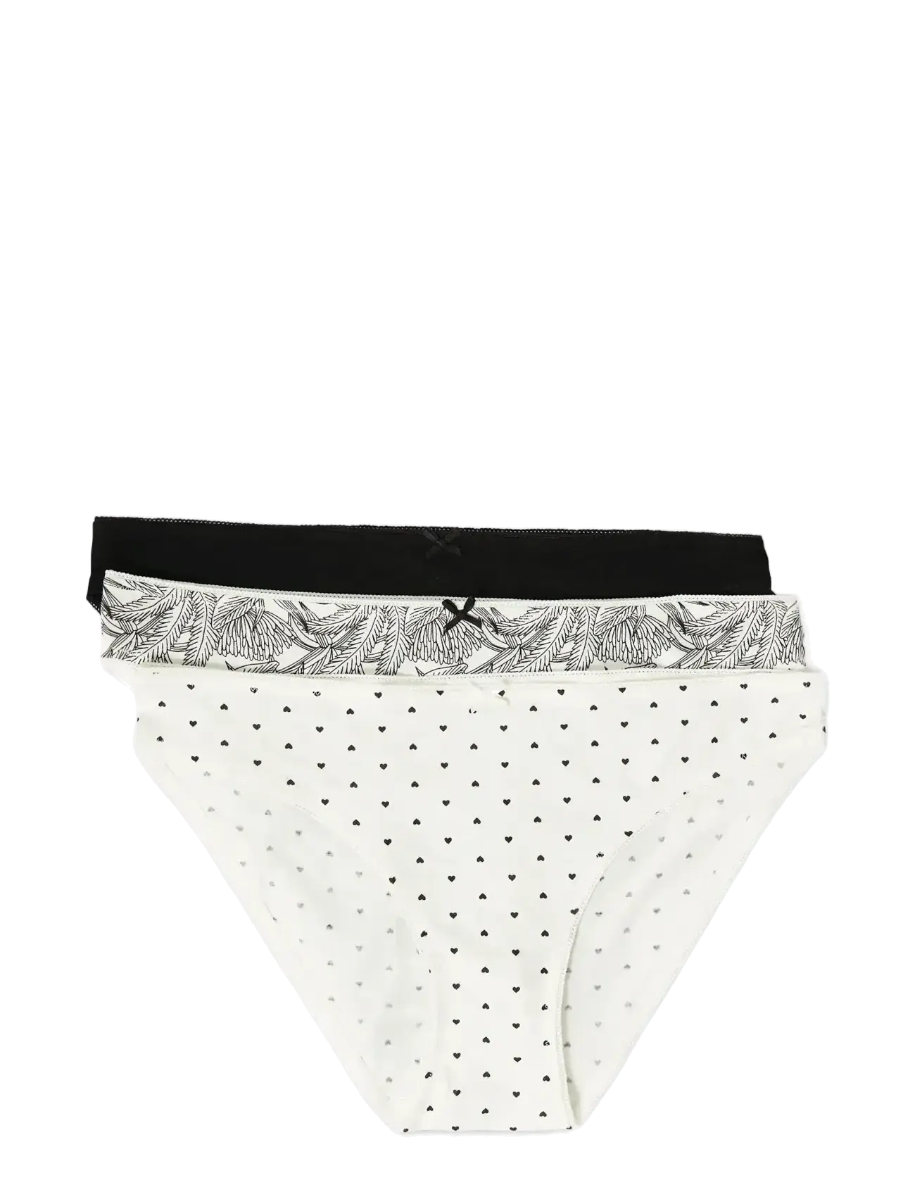 JACKIE - 3 BRIEFS - BLACK