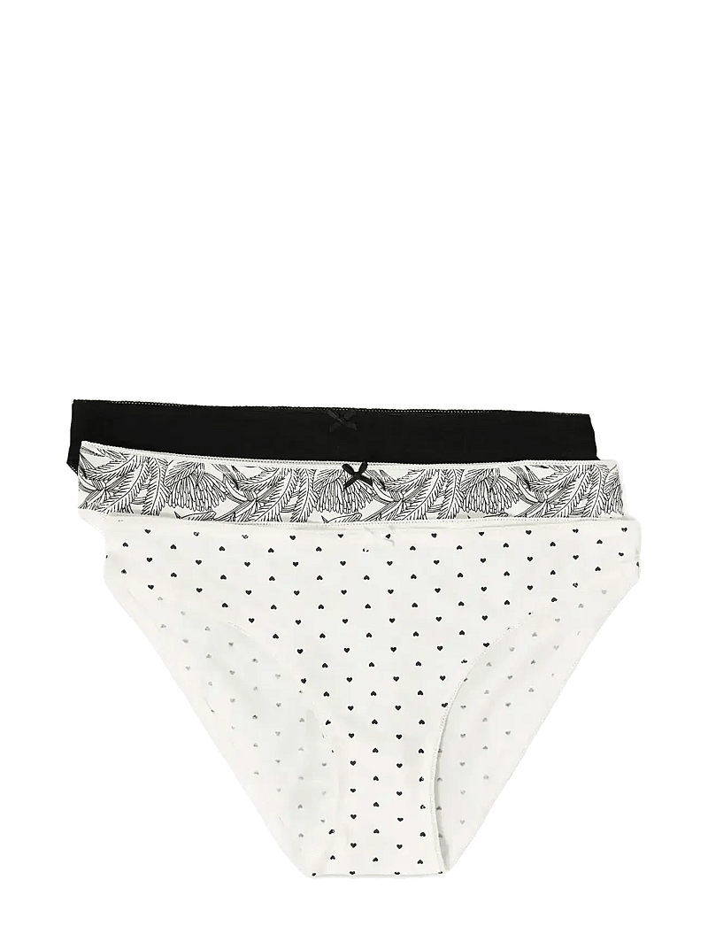 Etam - JACKIE - 3 BRIEFS - majtki - black - 1