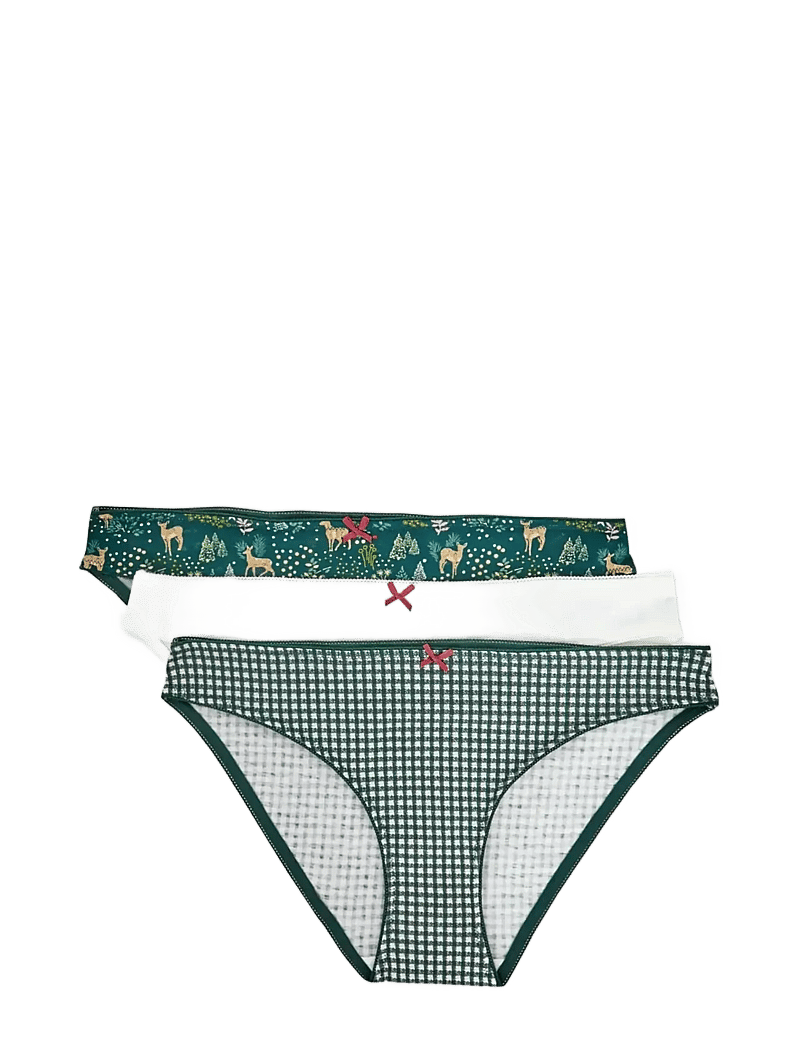 Etam - JACKIE - 3 SLIPS - püksikud - emerald - 1