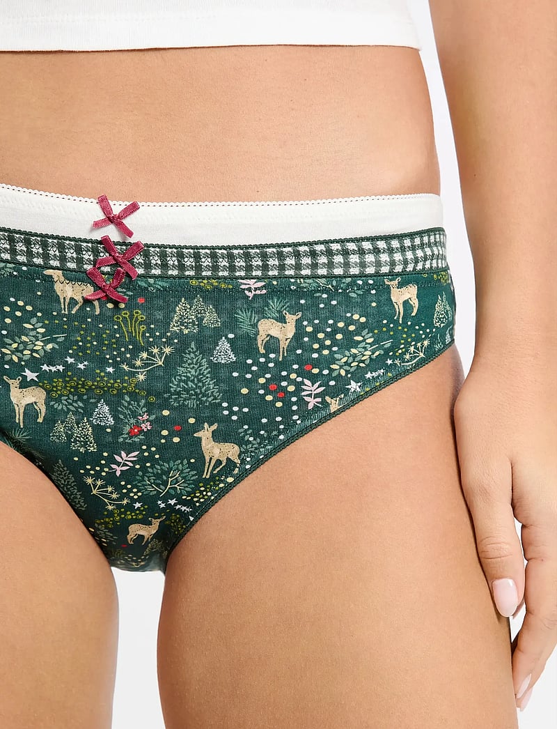 Etam - JACKIE - 3 SLIPS - püksikud - emerald - 4