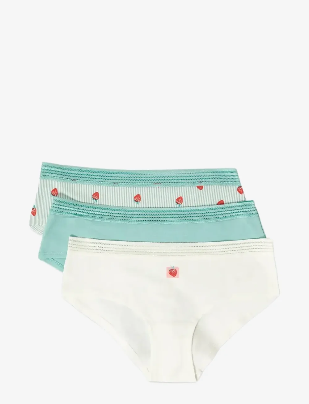 Etam - JACKIE LACE - 3 SHORTIES - briefs - green - 1