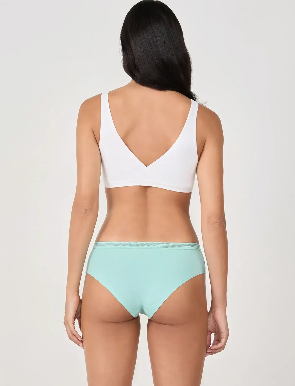 Etam - JACKIE LACE - 3 SHORTIES - briefs - green - 4