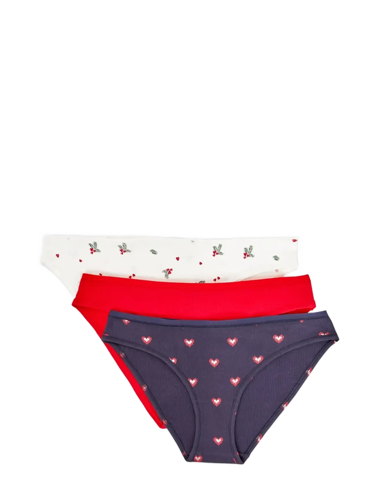 Etam JOHNNIE - 3 SLIPS - Slips - RED / multi