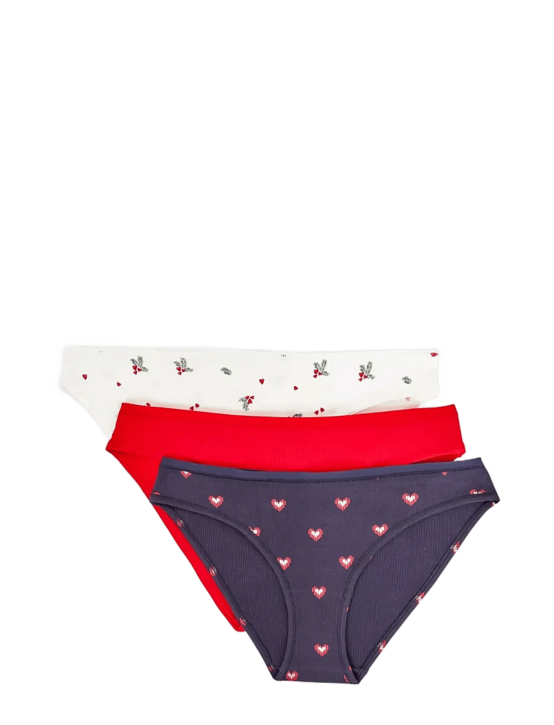 Etam - JOHNNIE - 3 SLIPS - püksikud - red - 1