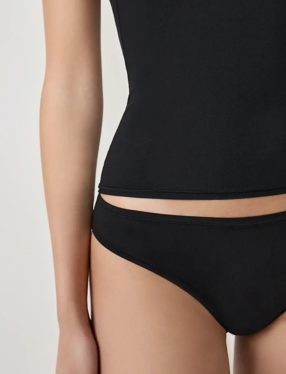 Etam - PURE SOFT - TANGA - stringtrusser - black - 2