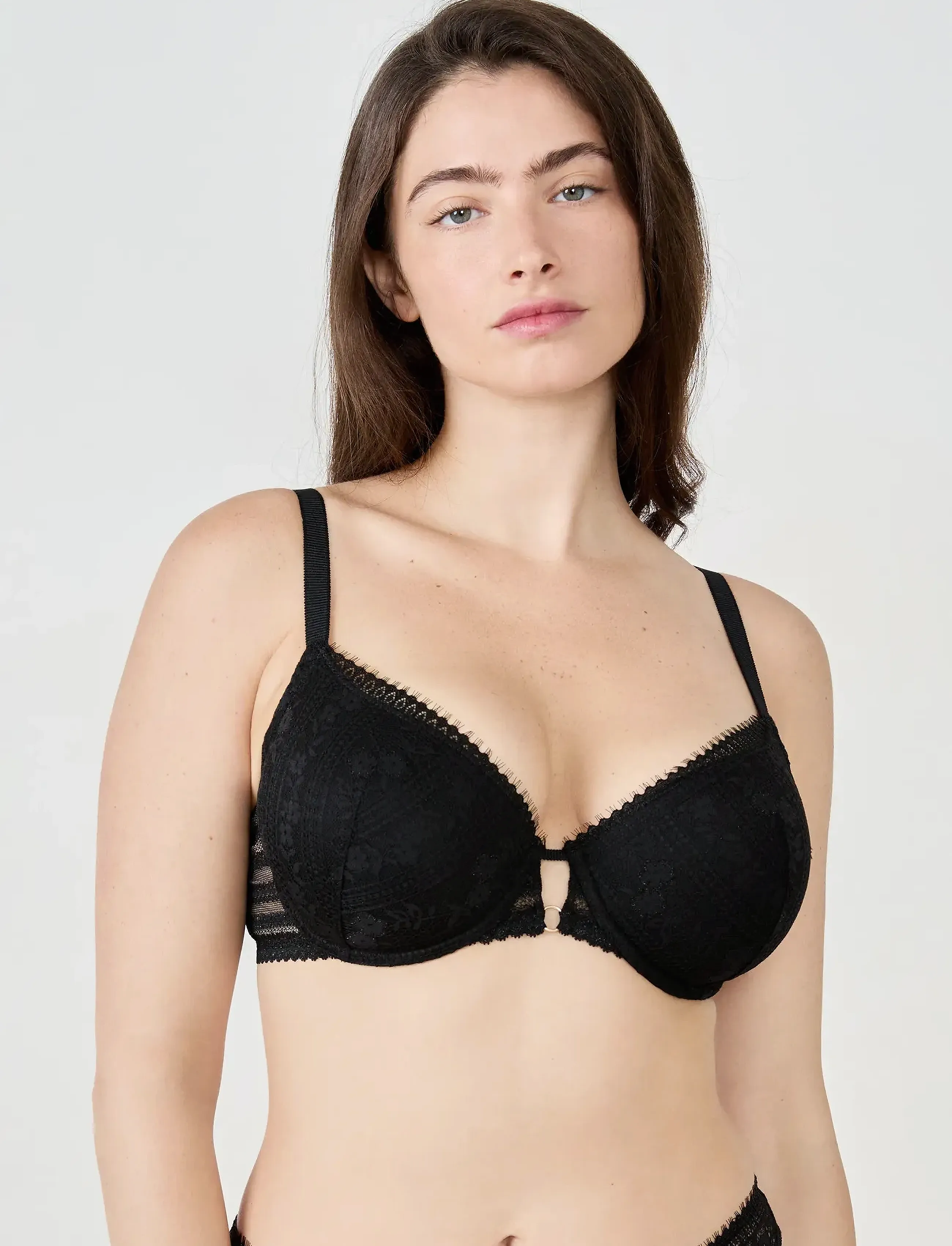 Etam - AURA -  LIGHT PADDED CLASSIC BRA - de laveste prisene - black - 4