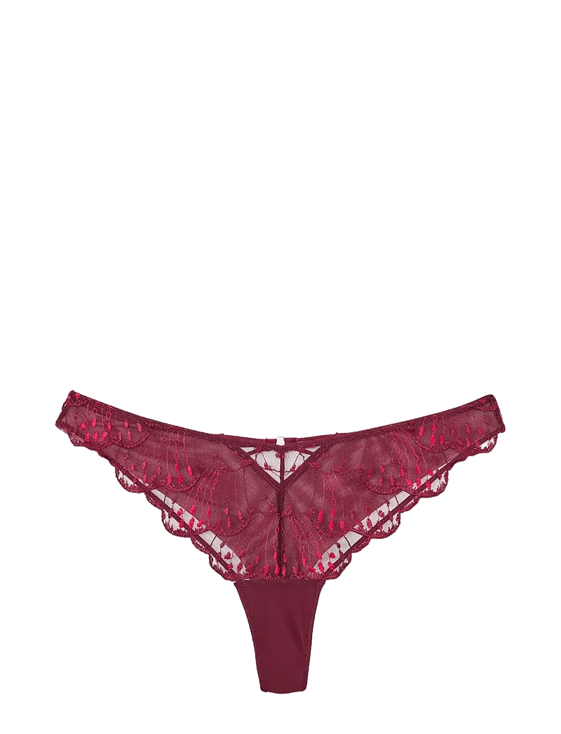 Etam - NAYADE - TANGA - brazilian slips - garnet red - 2