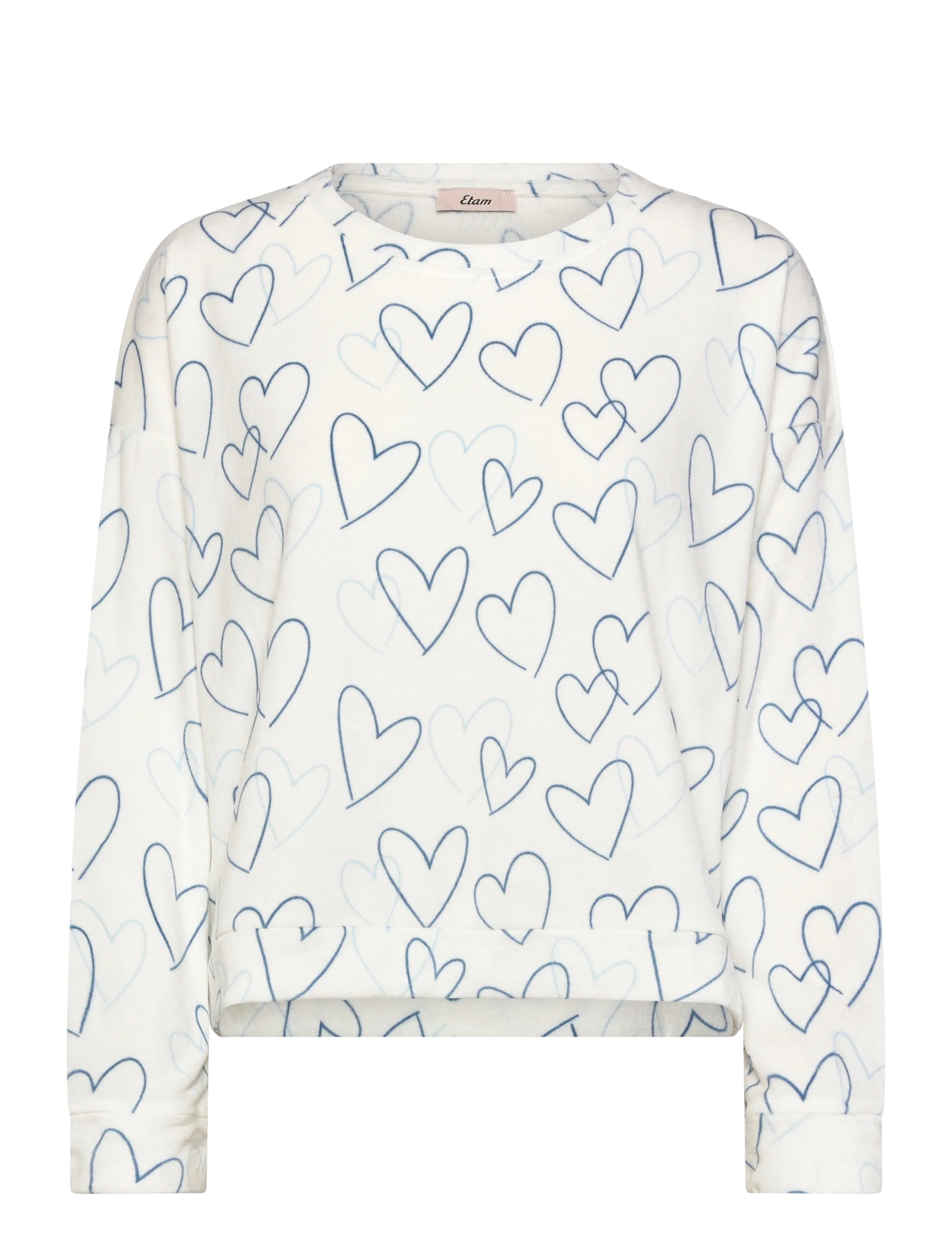 Etam Dowy - Sweatshirt, S, White, Nat- Og Loungewear > Toppe, Dame