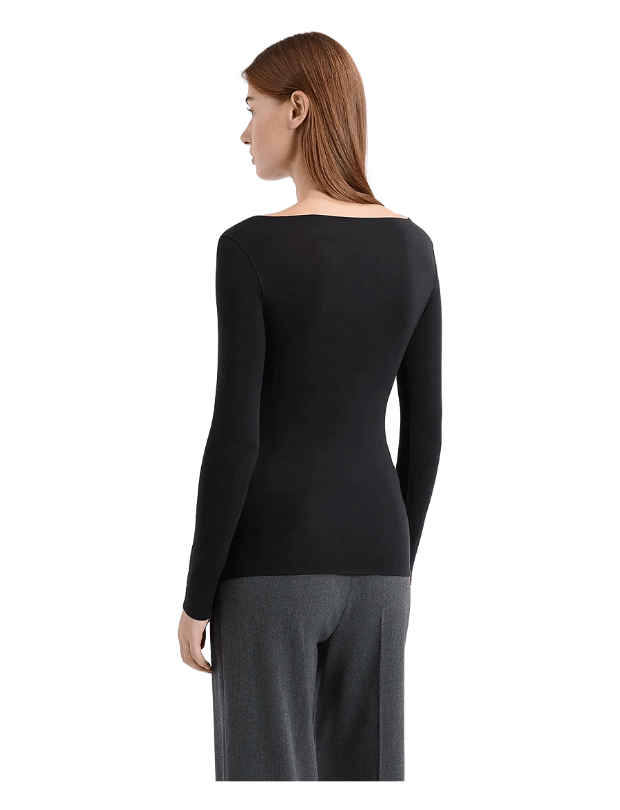 Etam - WARME UP - LONG SLEEVE T-SHIRT BOAT NECK - black - 1