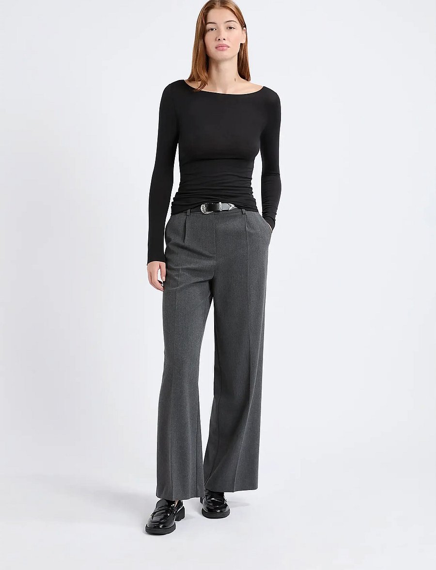Etam - WARME UP - LONG SLEEVE T-SHIRT BOAT NECK - black - 2