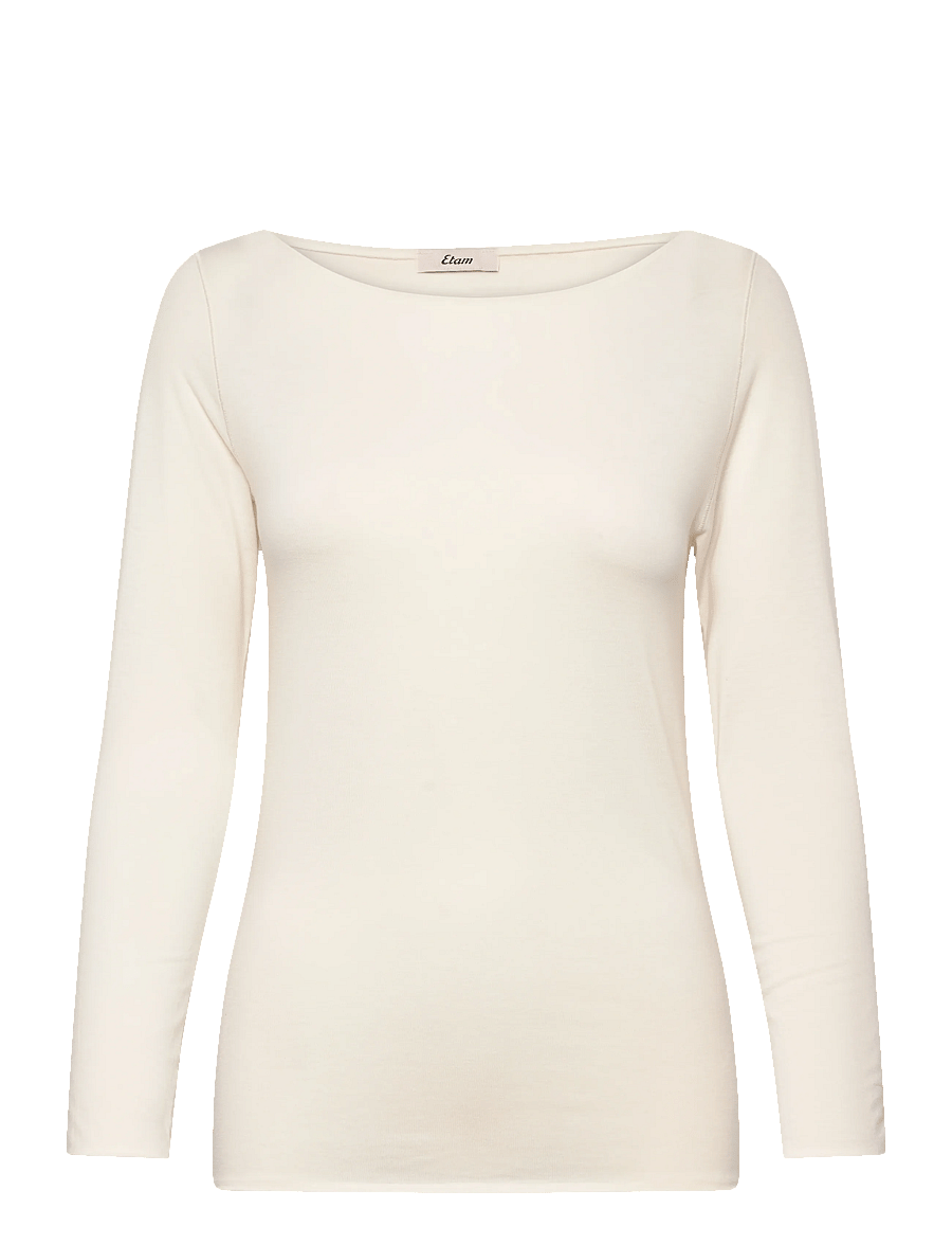 Etam - WARME UP - LONG SLEEVE T-SHIRT BOAT NECK - ecru - 1
