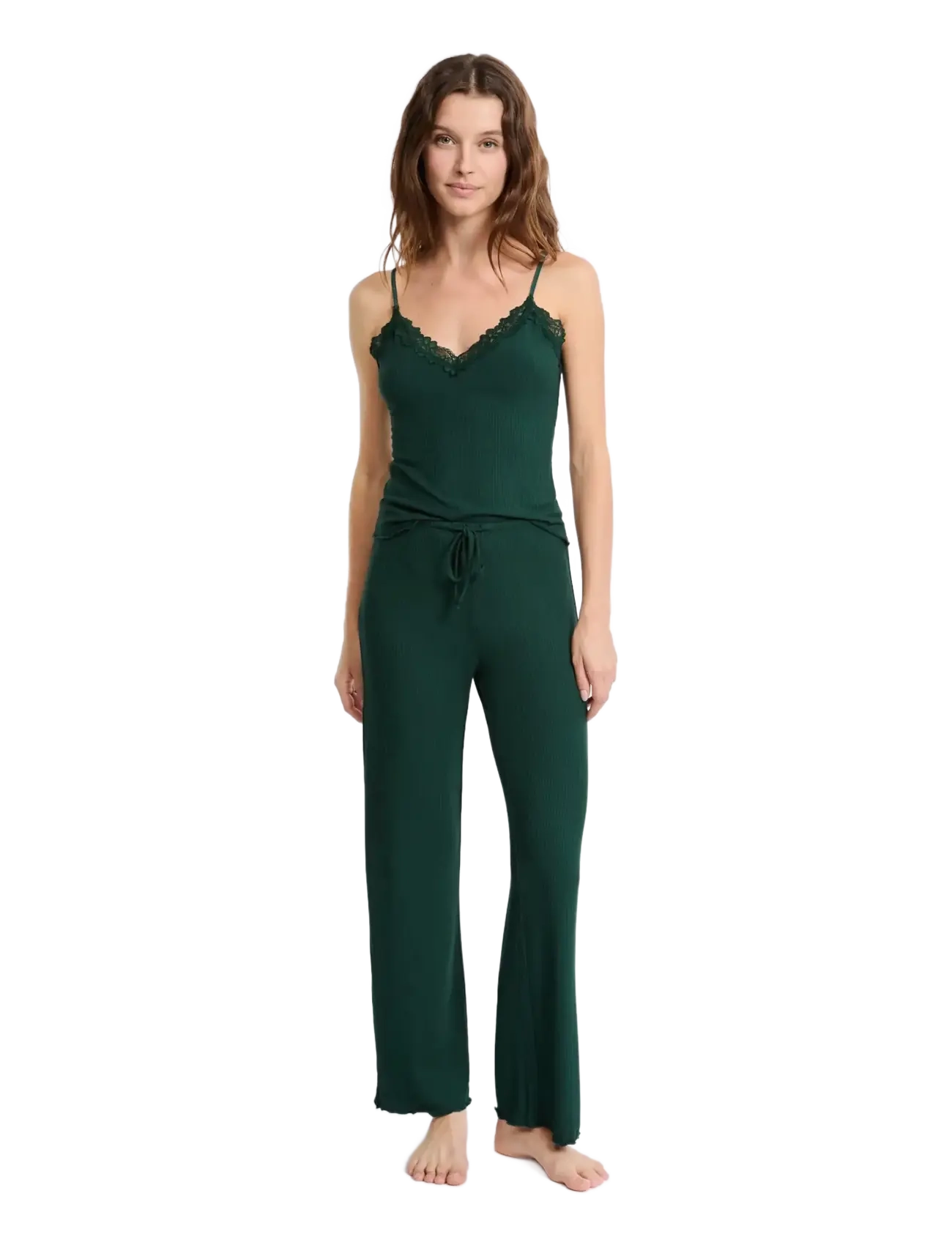NETTIE - 2 PCS PYJAMA - EMERALD