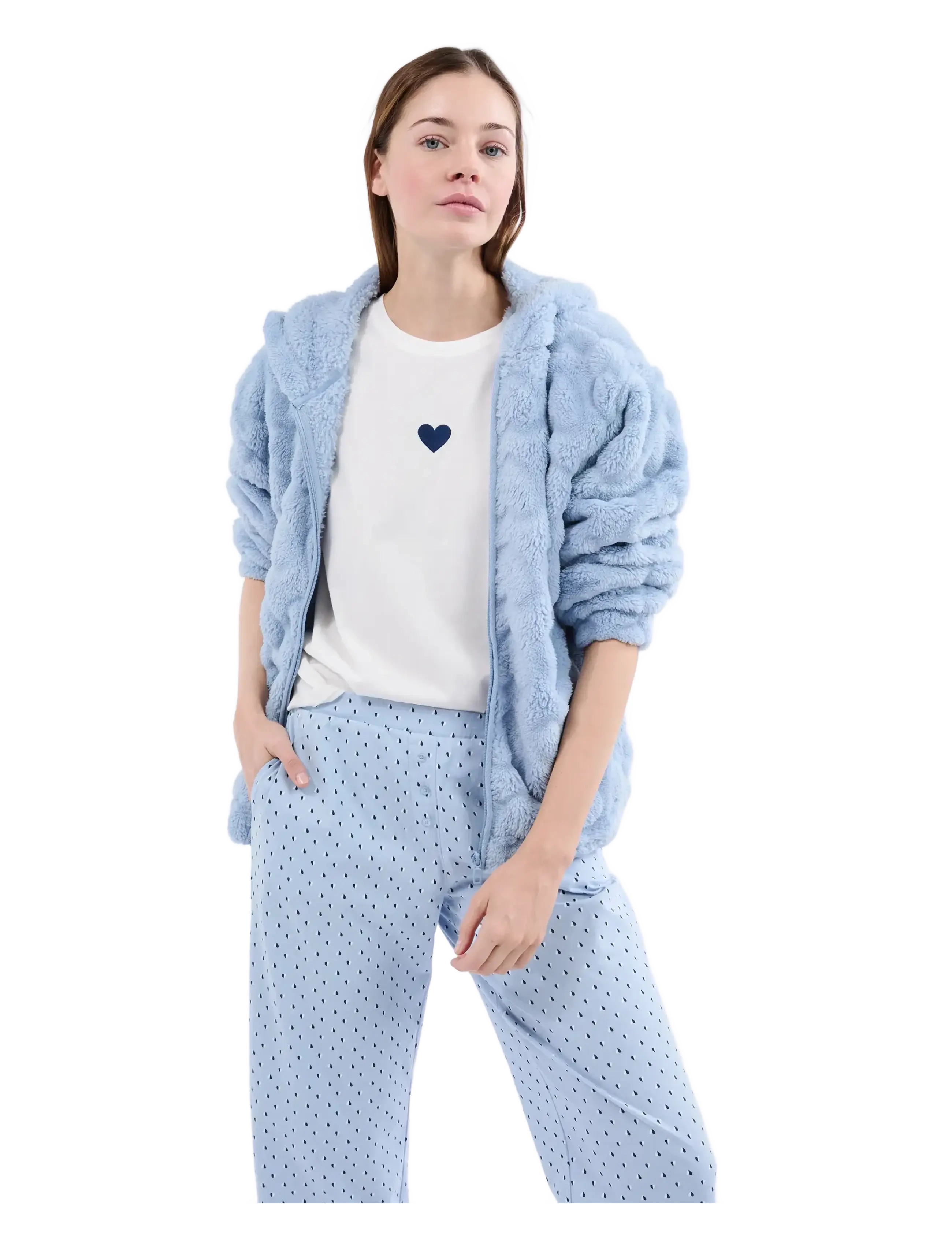 Etam MALOU - 3 PCS PYJAMA - Weihnachtsgeschenke - BLUE / blue