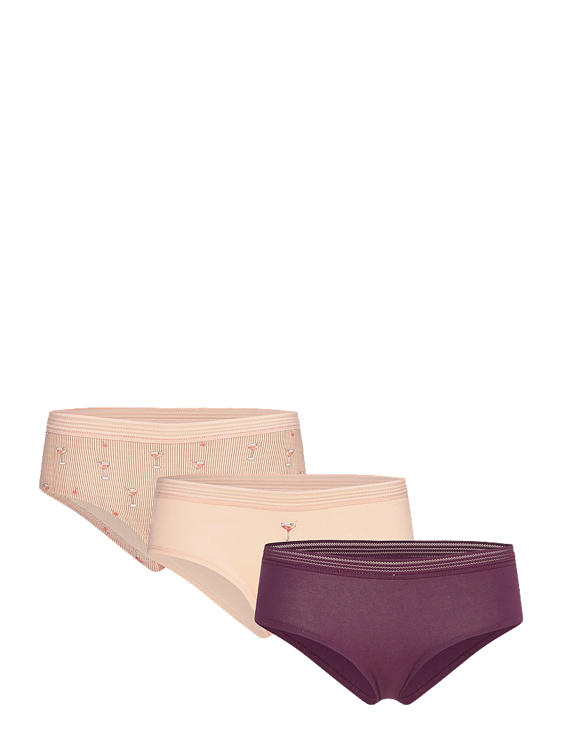 Etam - JACKIE LACE - 3 SHORTYS - briefs - purple - 1