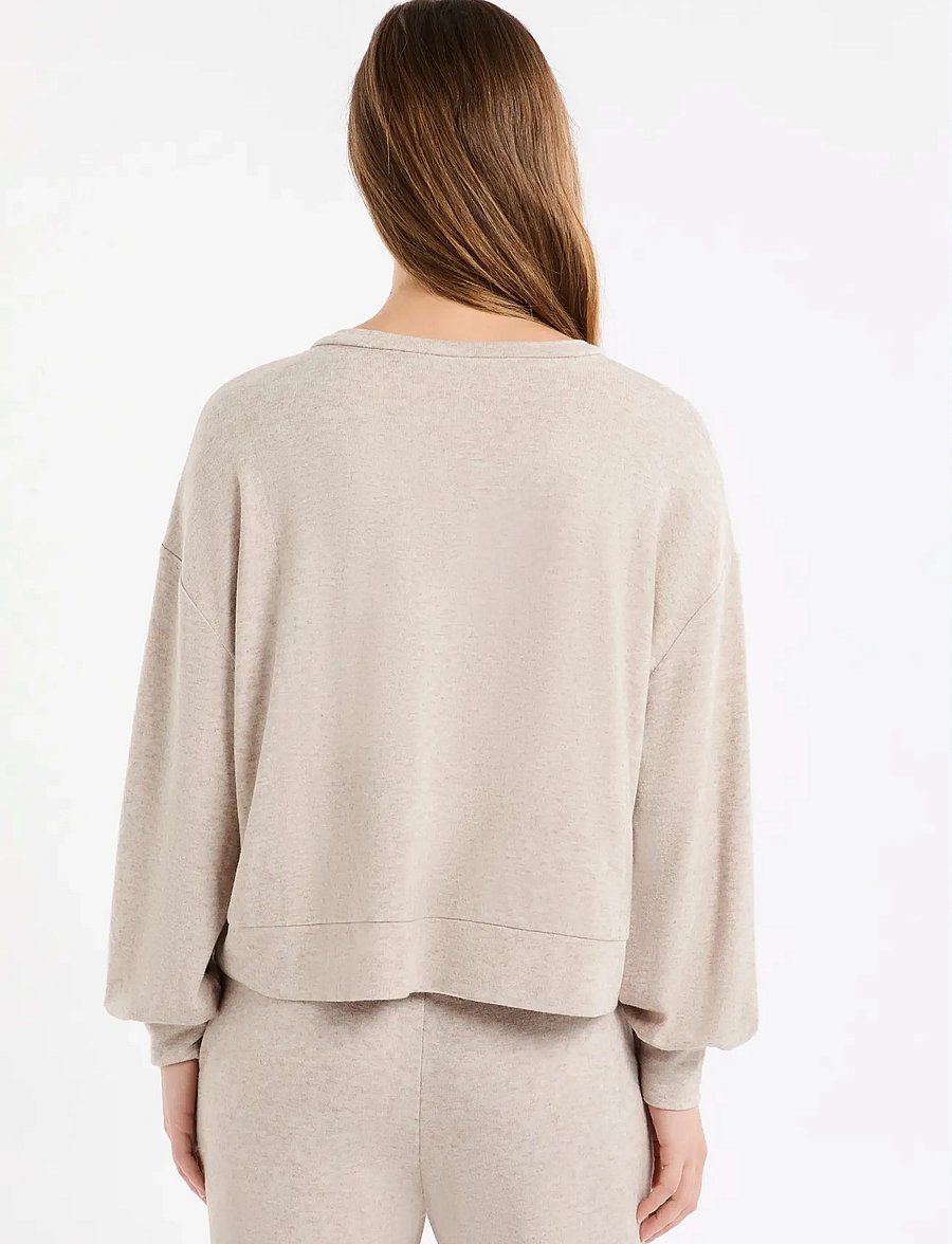 Etam - JAVIER - SWEATSHIRT - oberteile - brown - 4