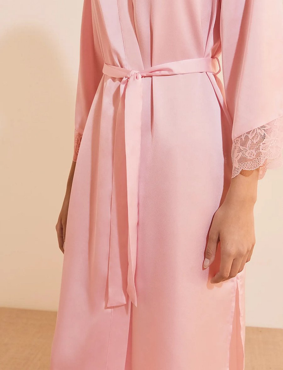 Etam - DESIRE - LONG DESHABILLE - bademäntel - pink - 4